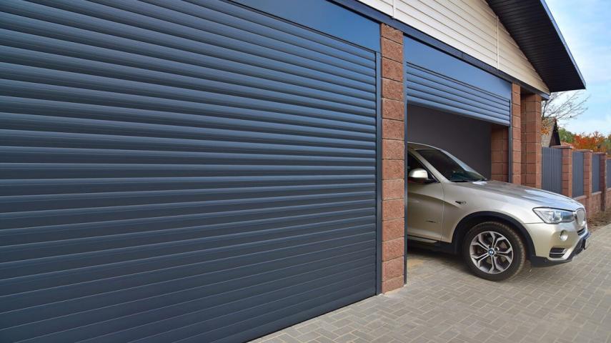 ворота из роллетного профиля в Полтавской